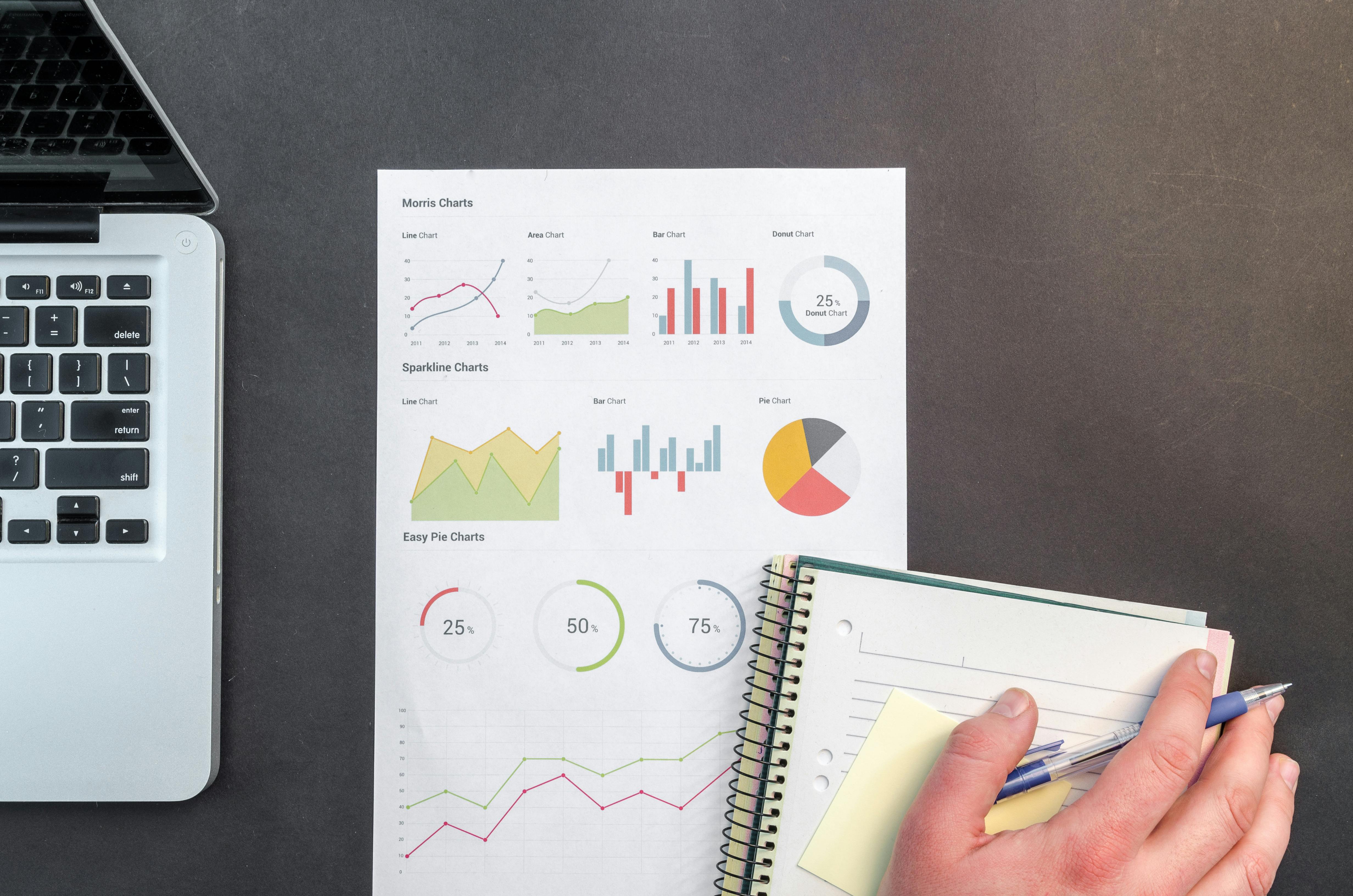 Empresário analisando relatório financeiro